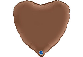 Heart - Satin Chocolate - 18 inch - Grabo