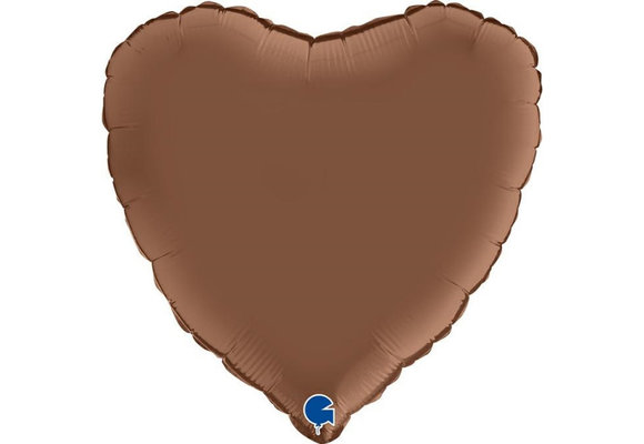 Heart - Satin Chocolate - 18" - Grabo