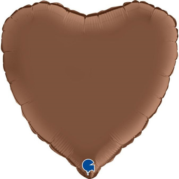 Heart - Satin Chocolate - 18" - Grabo