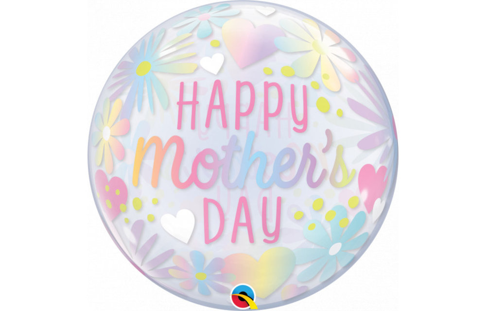 BUBBLE Mother's Day Floral Pastel - 22 inch - Qualatex