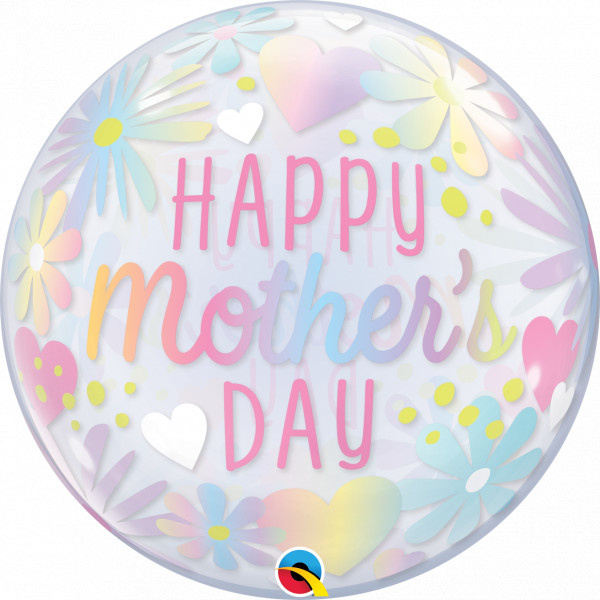 BUBBLE Mother's Day Floral Pastel - 22 inch - Qualatex