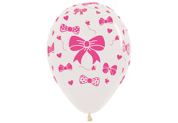 SALE > R12 - Pink Ribbons - Clear 390 - 25 Stuks