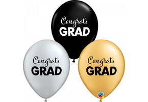 Q.11 Congratulations Grad - Gold/Silver/Onyx Black