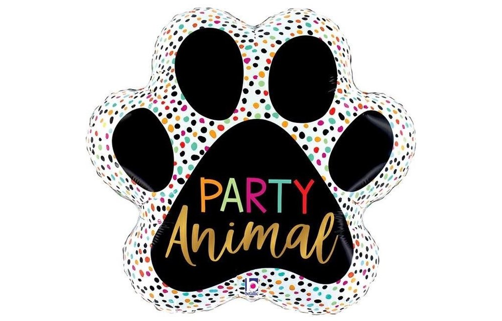 Party Animal - Paw Print - 31 inch - Grabo