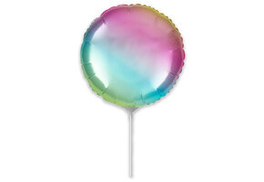 SALE > Round - Ombre Pastel - 9 inch - 5 stuks - Flex.