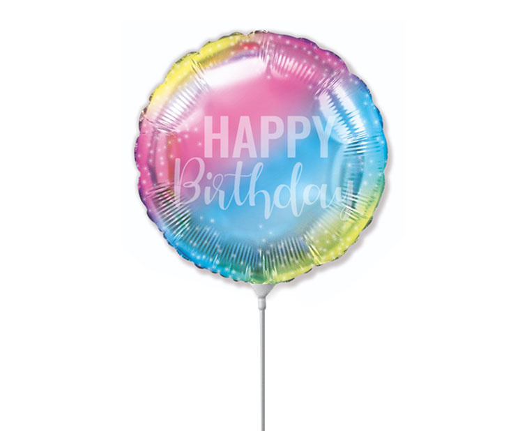 MICROFOIL - Happy Birthday - Ombre Pastel - 14 inch - Flex - leeg