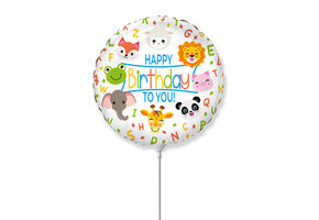 MICROFOIL - Happy Birthday - Animals - 14 inch - Flex