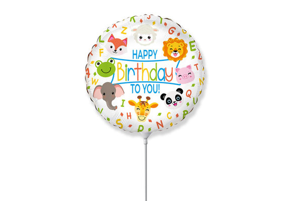 MICROFOIL - Happy Birthday - Animals - 14 inch - Flex