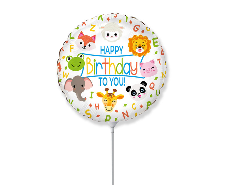 MICROFOIL - Happy Birthday - Animals - 14 inch - Flex - VOL