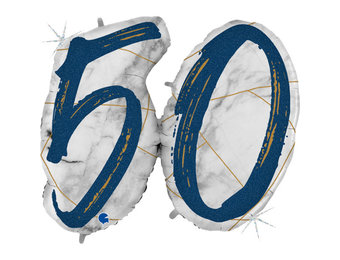 Marble Blue - Number 50 - 36 inch - Grabo