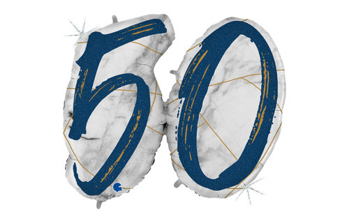 Marble Blue - Number 50 - 36 inch - Grabo