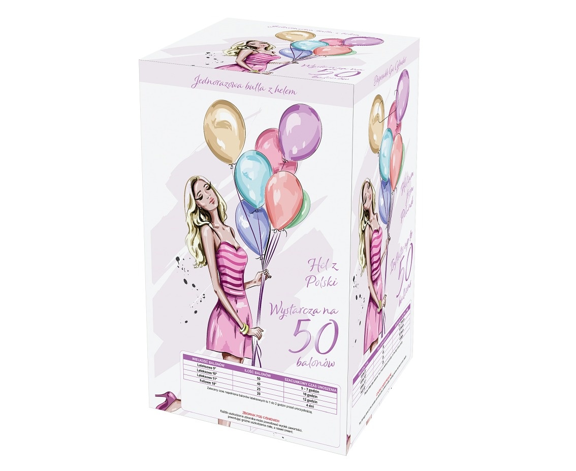 SALE > Helium - wegwerptank - 50 x 9 inch