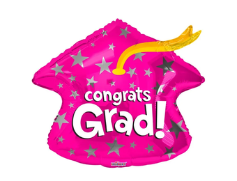 SALE > Congratulations Grad - Pink Cap - K18"