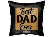 Pillow - Best Dad Ever - Black&Gold - K18"