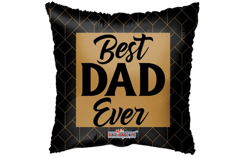 Pillow - Best Dad Ever - Black&Gold - K18"