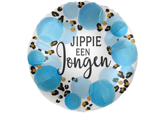 Jippie een Jongen - Jungle Blue - 18"/45cm - 2 stuks ***