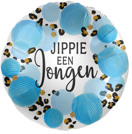 Jippie een Jongen - Jungle Blue - 18"/45cm - 2 stuks ***