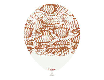 KALISAN.12" - Snake Safari Print - White Sand