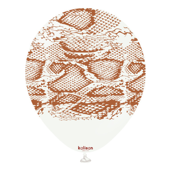 KALISAN.12" - Snake Safari Print - White Sand