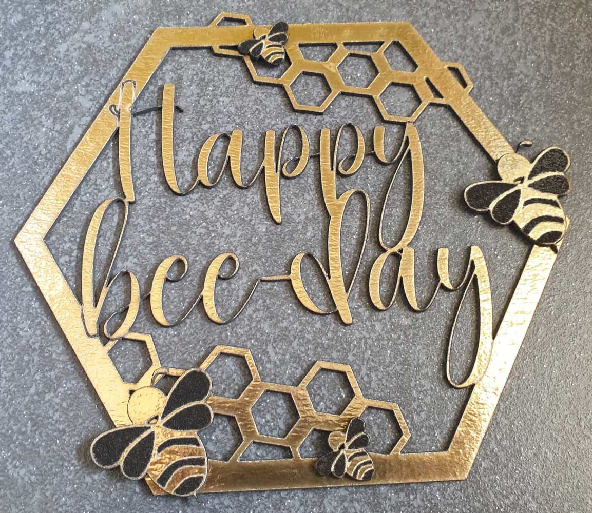 LS - SIGN - Goud Karton - +/-40 x 40cm