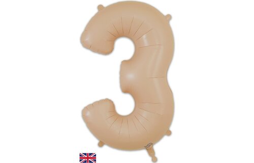 Cijfer Matte Nude - 3 - O34