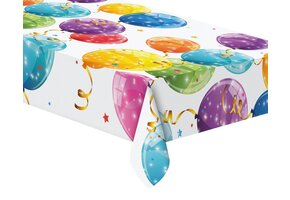 Table Cover Plastic - Sparkling Balloons - 120 x 180