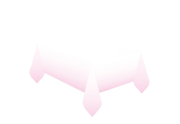 Table Cover Paper - Ombre - Pink - 120 x 180 cm