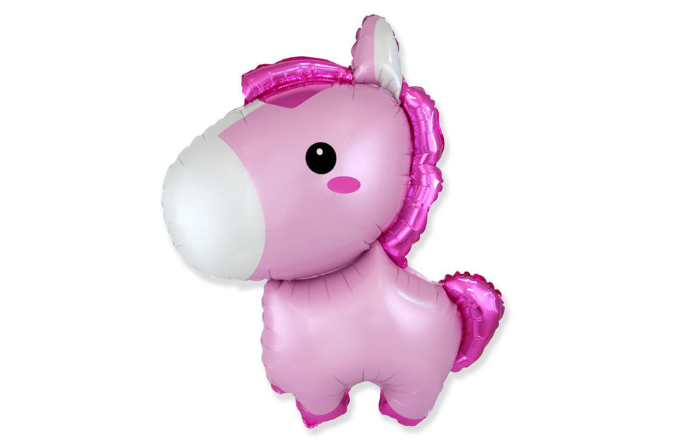 Baby Horse - Pastel Pink - FX24"/61cm