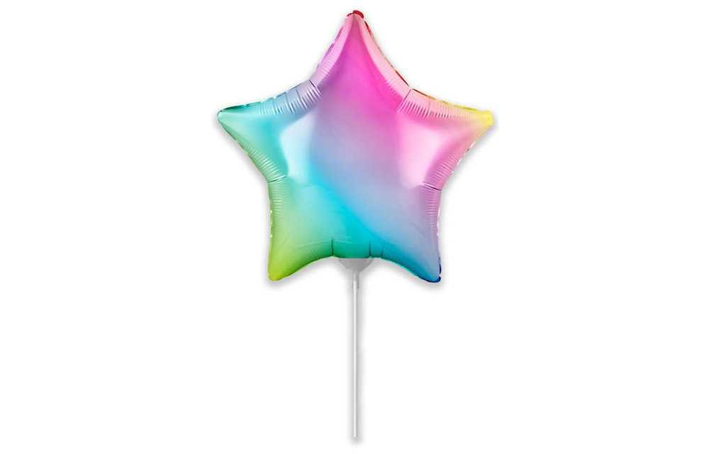 SALE > Star - Ombre Pastel Rainbow - 9 inch - 5 Stuks - Flex
