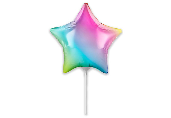 SALE > Star - Ombre Pastel Rainbow - 9Inch/22cm - 5 ct
