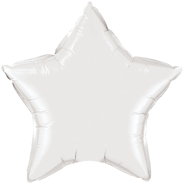 Star - White - 9 inch - package 5 ct - with valve - Oaktree