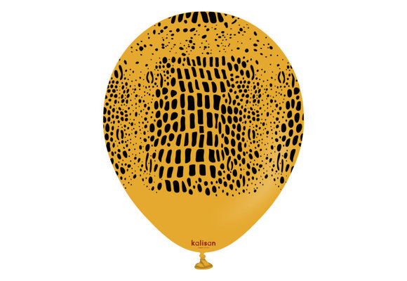 KALISAN.12" - Crocodile Safari Print - Mustard