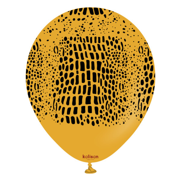 KALISAN.12" - Crocodile Safari Print - Mustard