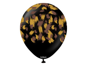 SALE > KALISAN.12" - Savanna Print - Black - 25 stuks