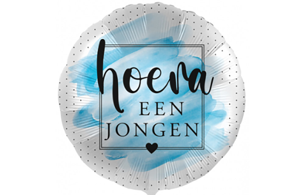 Hoera een Jongen - 18"/45cm - 2 pieces ***