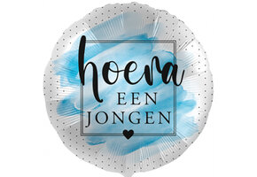 Hoera een Jongen - 18"/45cm - 2 stuks ***
