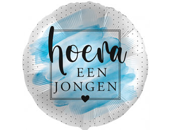 Hoera een Jongen - 18"/45cm - 2 stuks ***