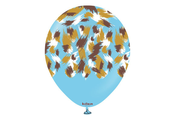 KALISAN.12" - Savanna Safari Print - Baby Blue