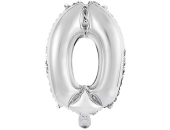 Cijfer Mini Silver - 0 - A34cm