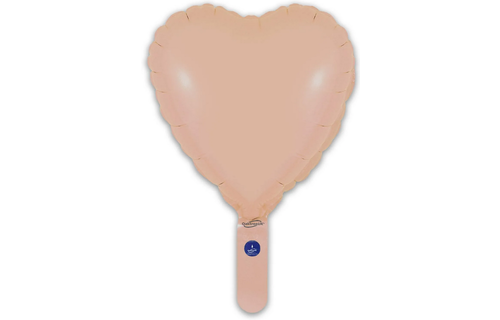 Heart - Matte Nude - 9inch - verpakt 5stks - zelfsluitend