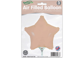 Star - Matte Nude - 9inch - package 5 ct - with valve