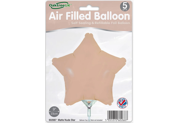 Star - Matte Nude - 9inch - package 5 ct - with valve