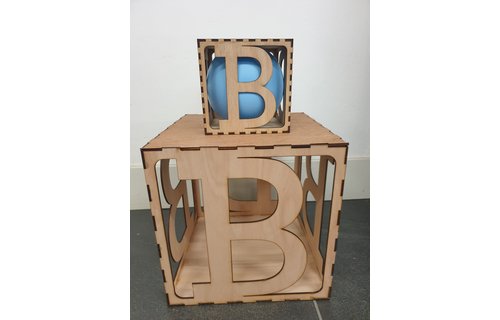 LS - Letterblok - CUTOUT BABY - 15 x 15cm