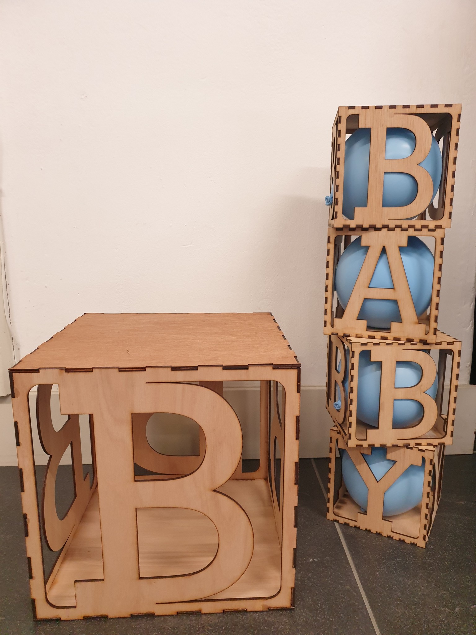 LS - Letterblok - CUTOUT BABY - 15 x 15cm