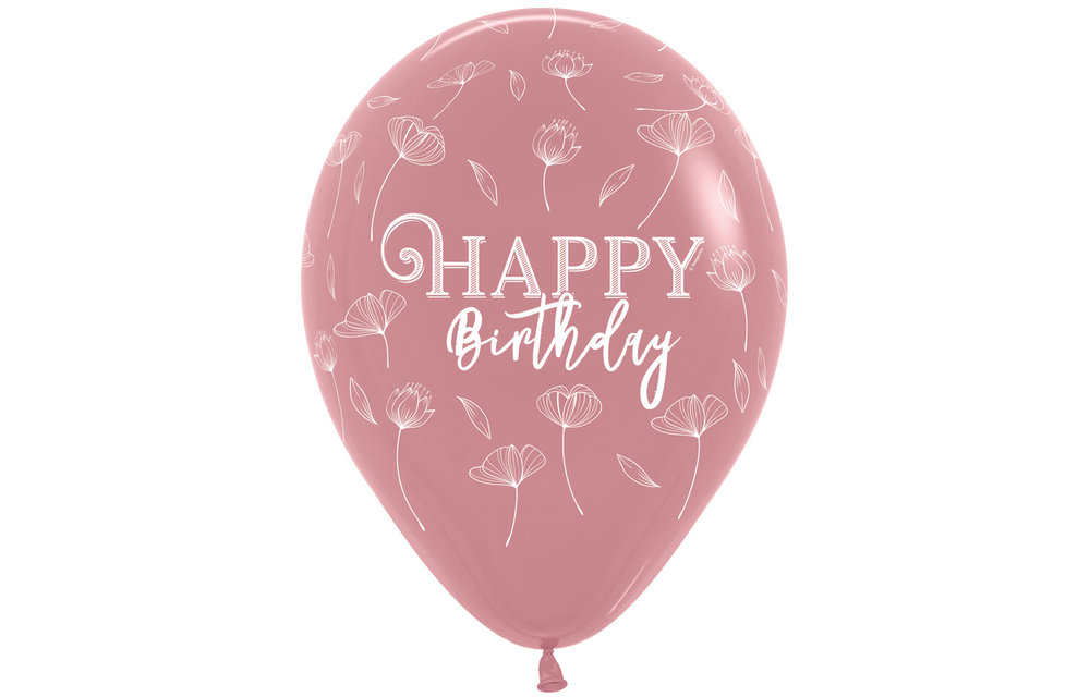 SEM.12 - Happy Birthday - Blossom - Rosewood 010