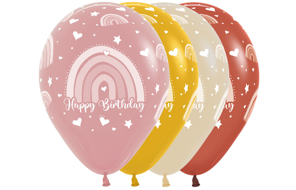 SEM.12 - Happy Birthday - Boho Rainbow - Assortment