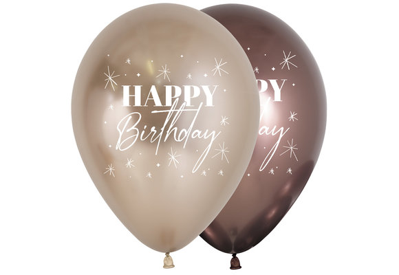 SALE > R12 - Happy Birthday - Twinkle - Reflex Ast -25Stk