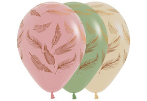 R12 - Feathers - Assortment - Copper Ink - 25 pcs