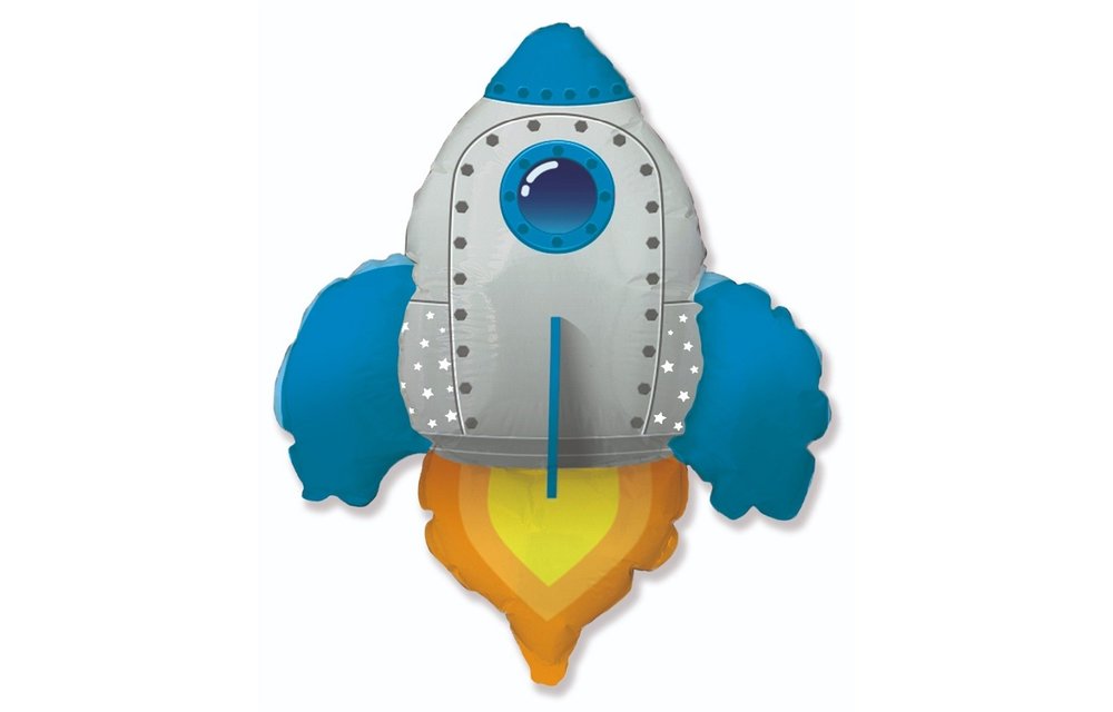 Space Rocket - Blue - 24 inch - Flex