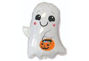 Ghost with Bucket - Halloween - 24 inch - Flex